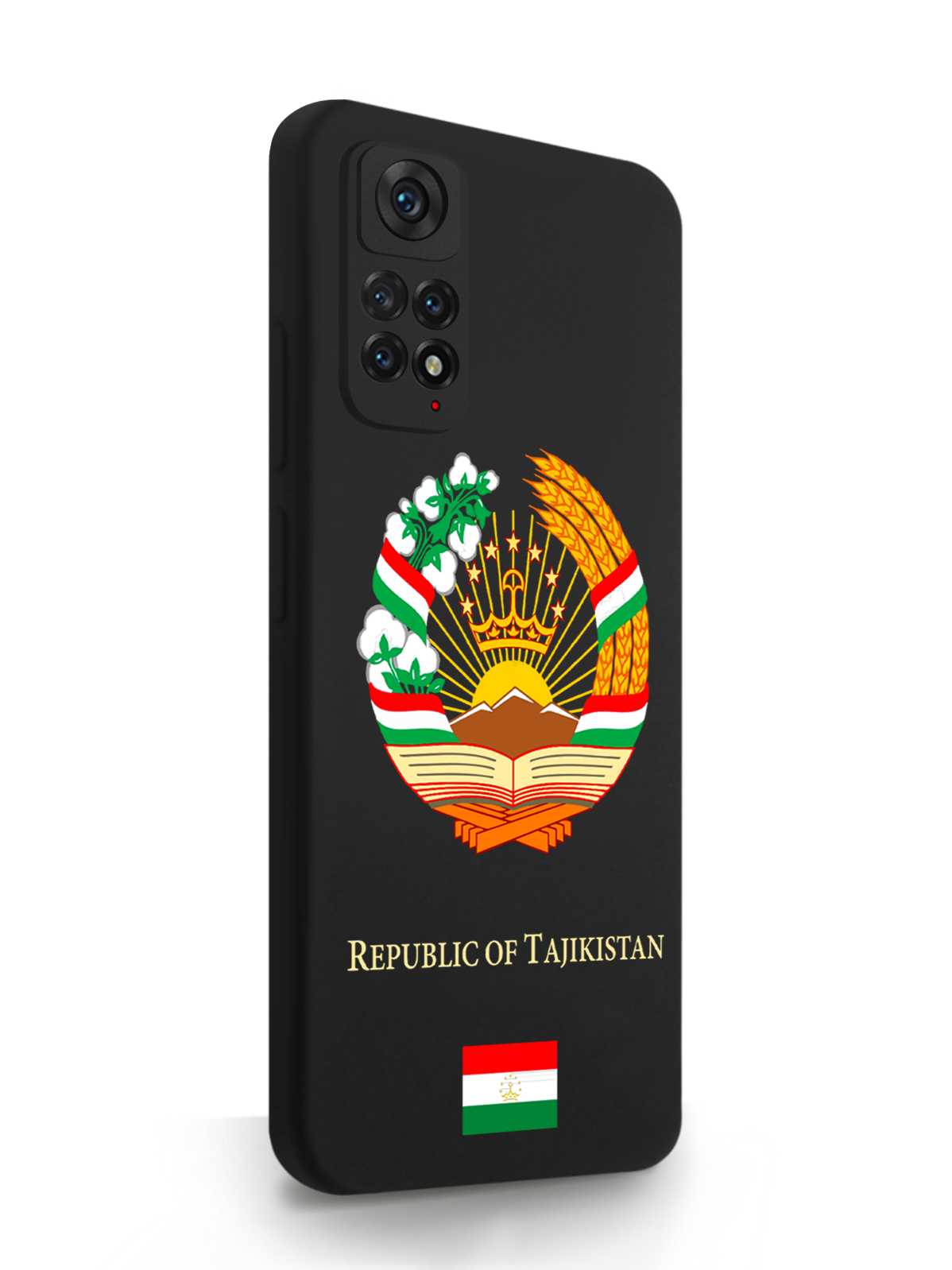 фото Чехол signumcase для xiaomi redmi note 11 герб таджикистана black