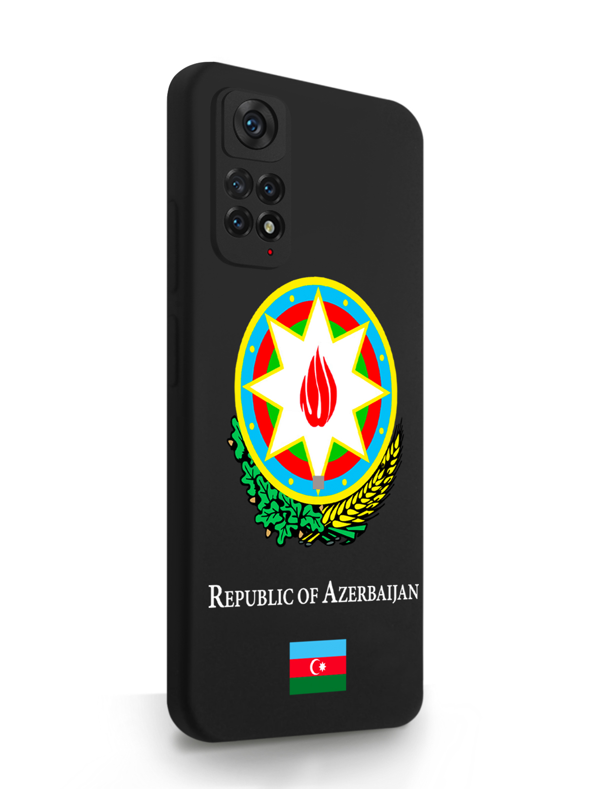 фото Чехол signumcase для xiaomi redmi note 11 герб азербайджана black