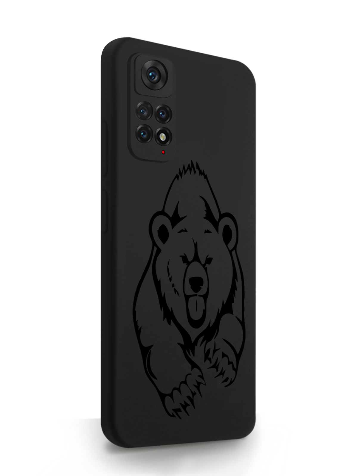 фото Чехол musthavecase для xiaomi redmi note 11 медведь black