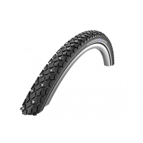 

Покрышка SCHWALBE 26x1,75 MARATHON WINTER PLUS(100шипов) Perf Sg TwinSkin B/B+RT, Черный