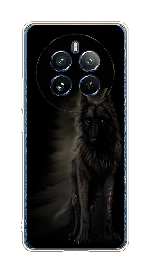 

Чехол на Realme 12 Pro/Realme 12 Pro Plus "Туманный волк", Черный, 2516250-1
