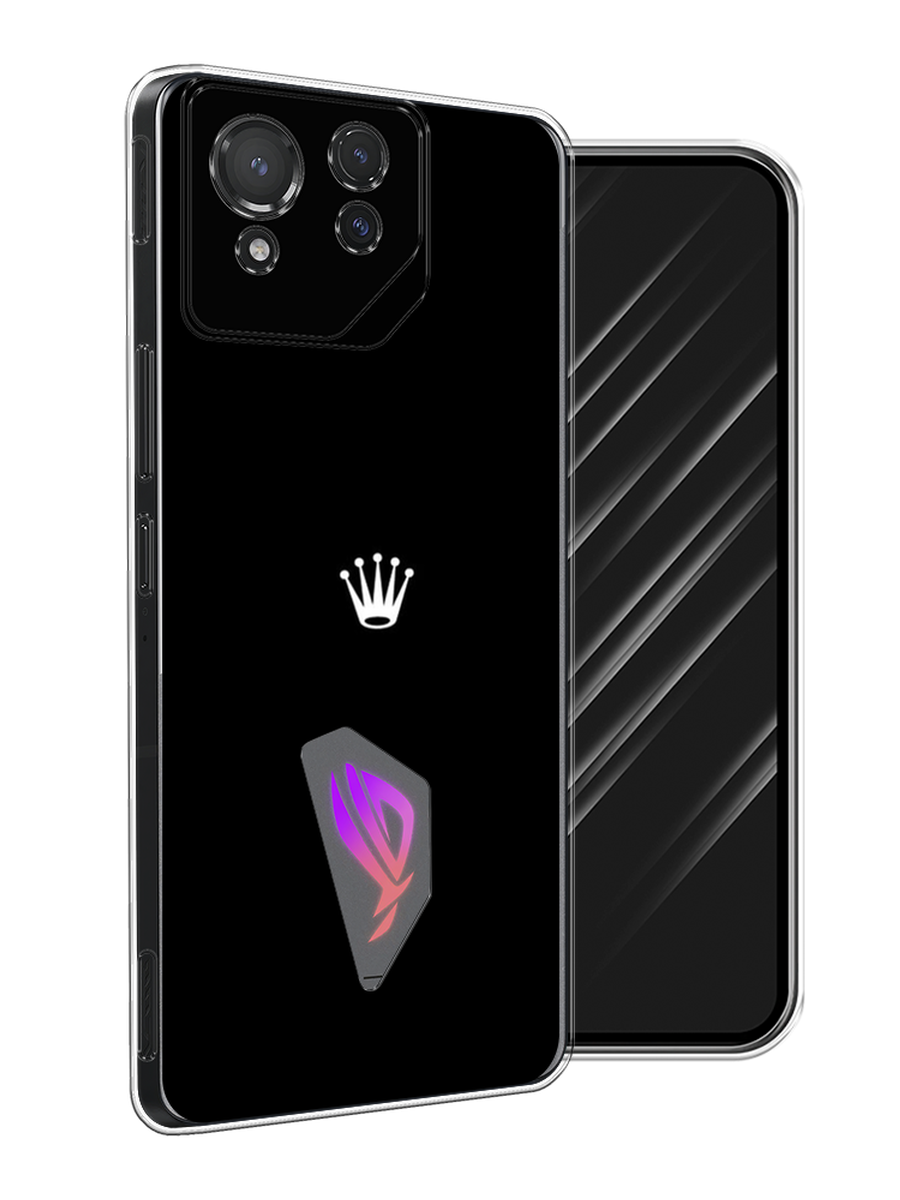 

Чехол Awog на Asus ROG Phone 8 "Белая корона на черном фоне", Черный, 45150-1