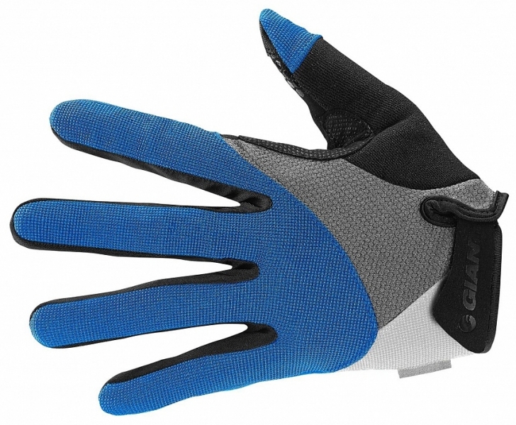 Велосипедные перчатки Giant STREAK GEL с длинным пальцем размер S цвет синий