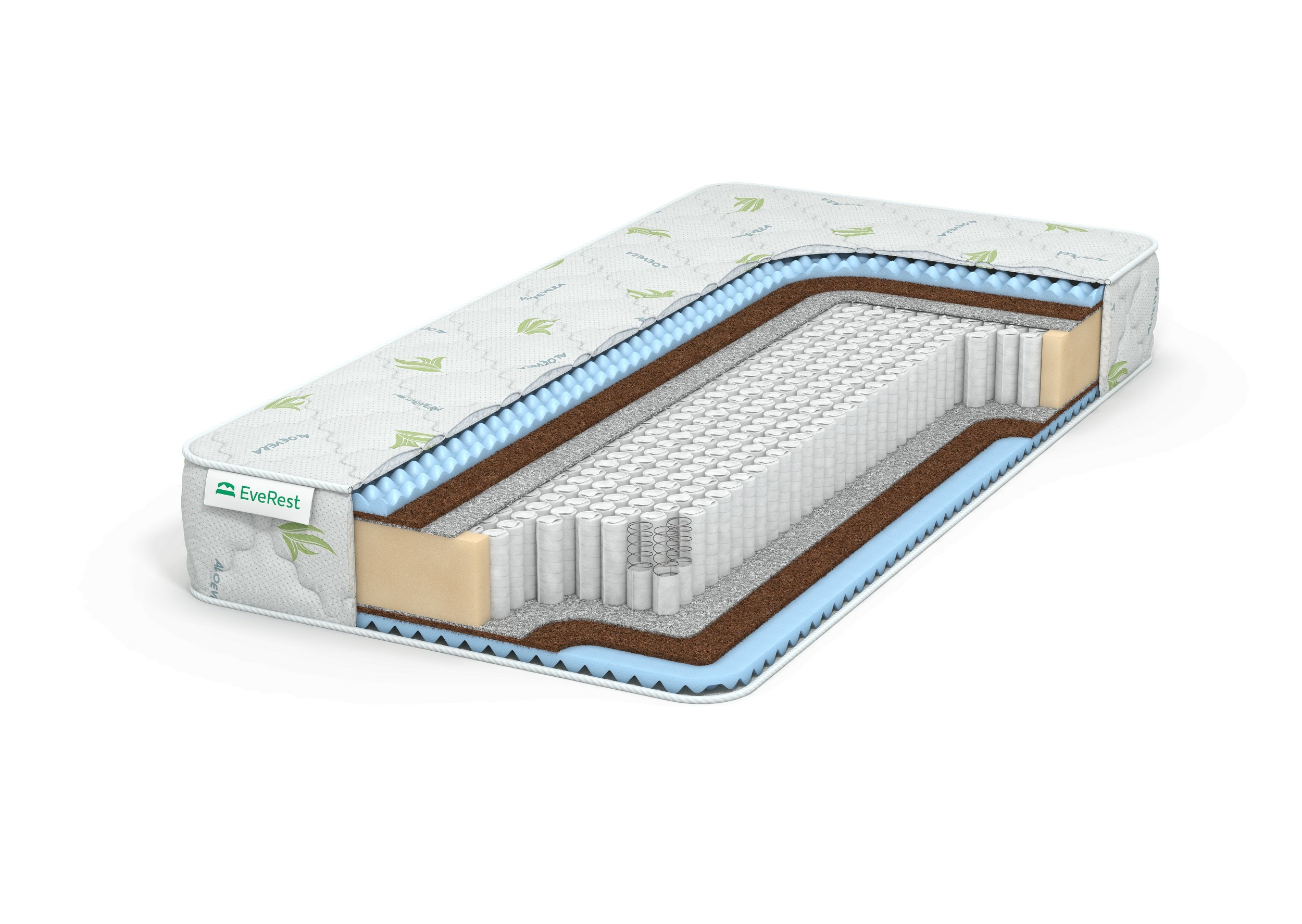 

Матрас EVEREST Мидл Рестфом Массаж Хард S1000 120х220, Бежевый;белый;серый;серебристый, Рестфом Массаж Хард S1000