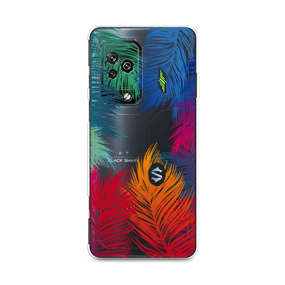 

Чехол Awog на Xiaomi Black Shark 5 Pro "Рамка из перьев", Разноцветный, 314150-4