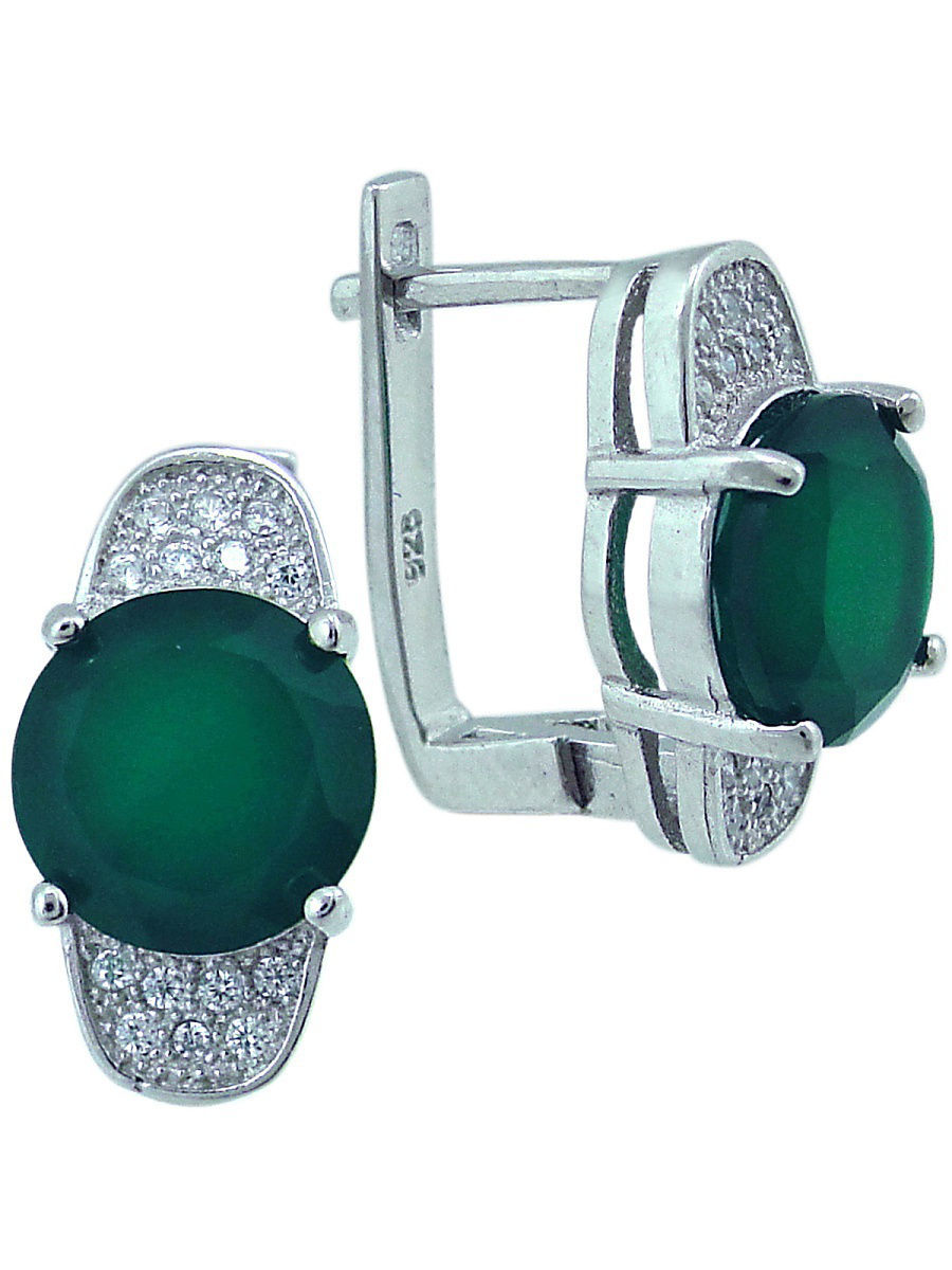 

Серьги из серебра с хризопразом Balex Jewellery 2405937498, 2405937498