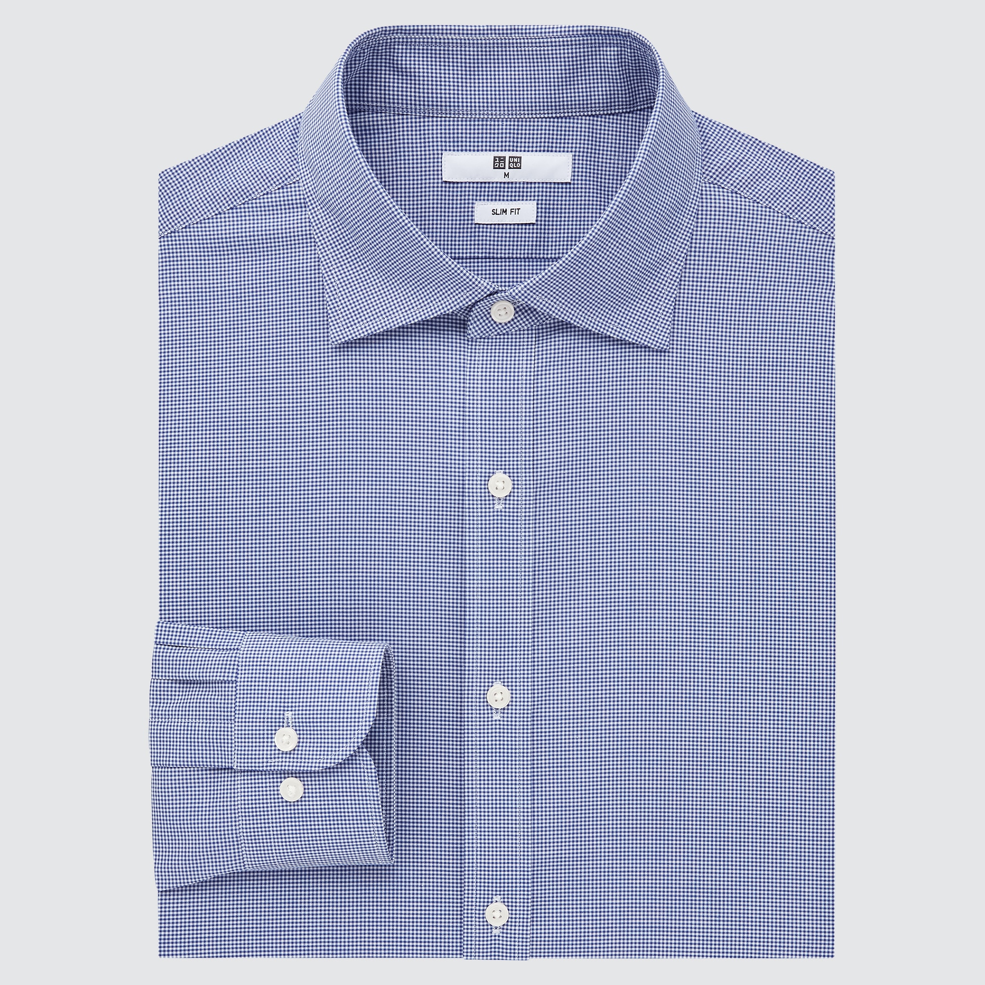 Рубашка мужская UNIQLO 448281COL68 синяя 2XS (доставка из-за рубежа)