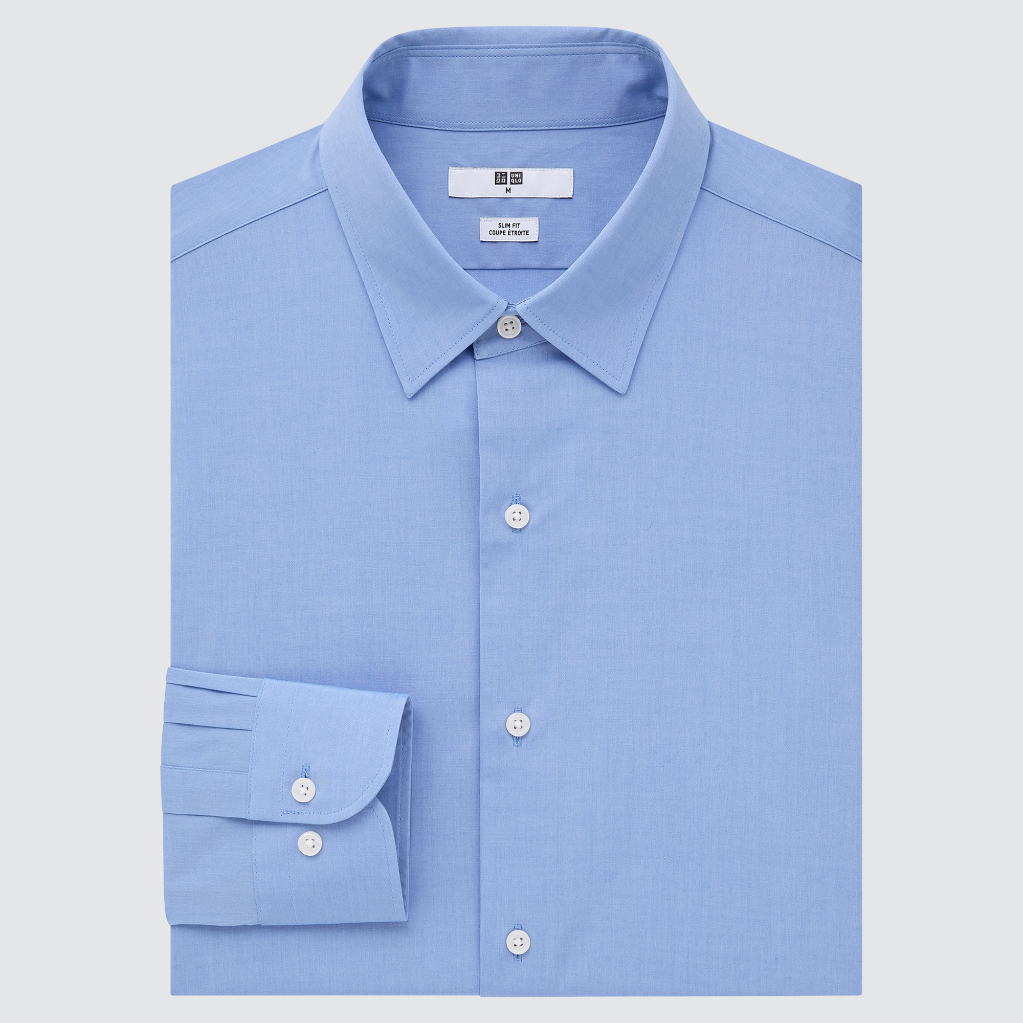 Рубашка мужская UNIQLO 448264COL67 синяя 3XL (доставка из-за рубежа)