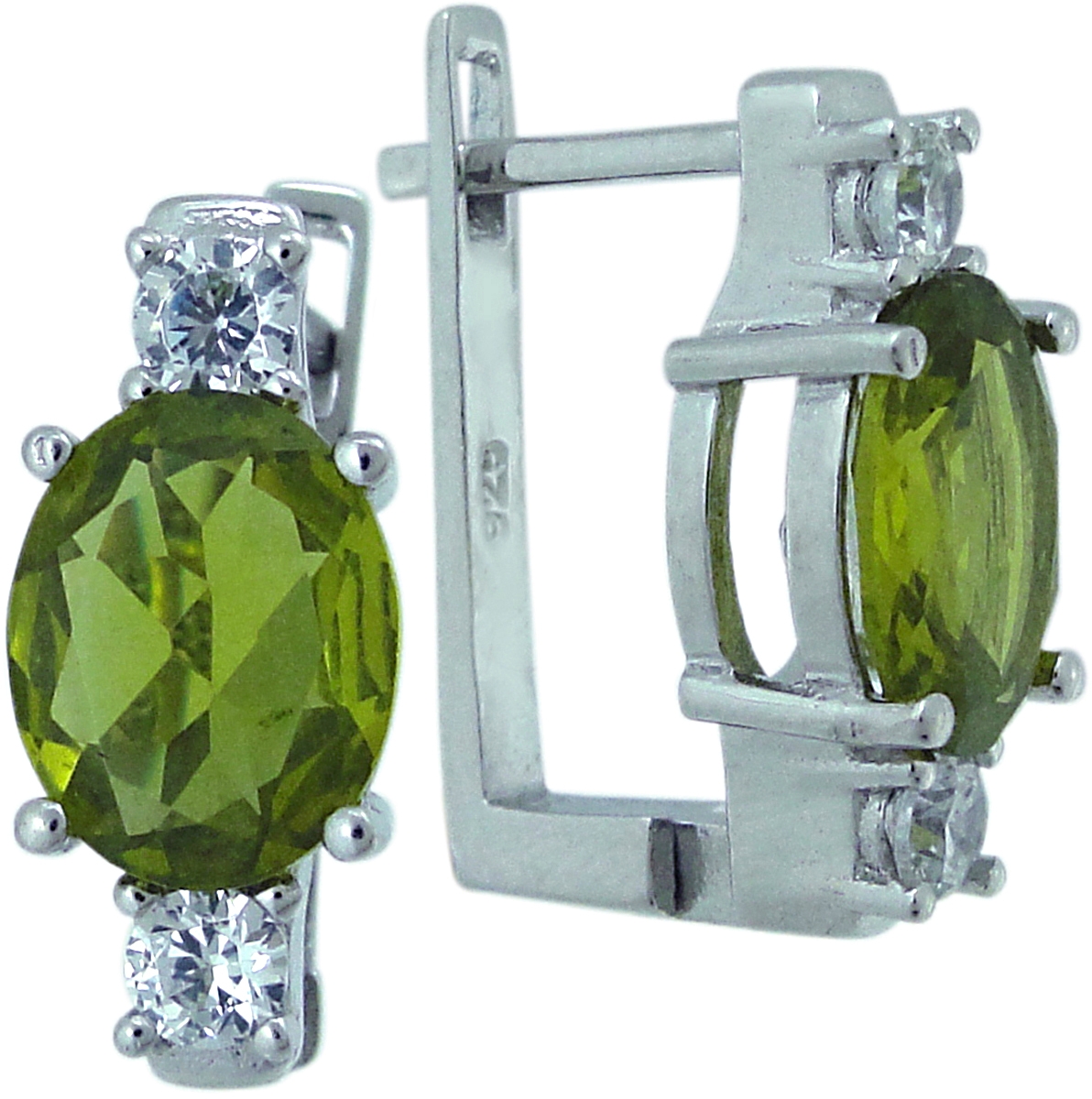 

Серьги из серебра с султанитом Balex Jewellery 2405937530, 2405937530
