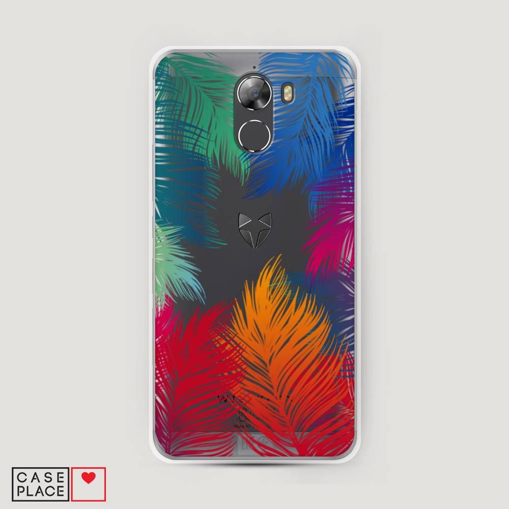 

Чехол Awog на Wileyfox Swift 2 / Вилейфокс Свифт 2 "Рамка из перьев", Разноцветный, 210350-4