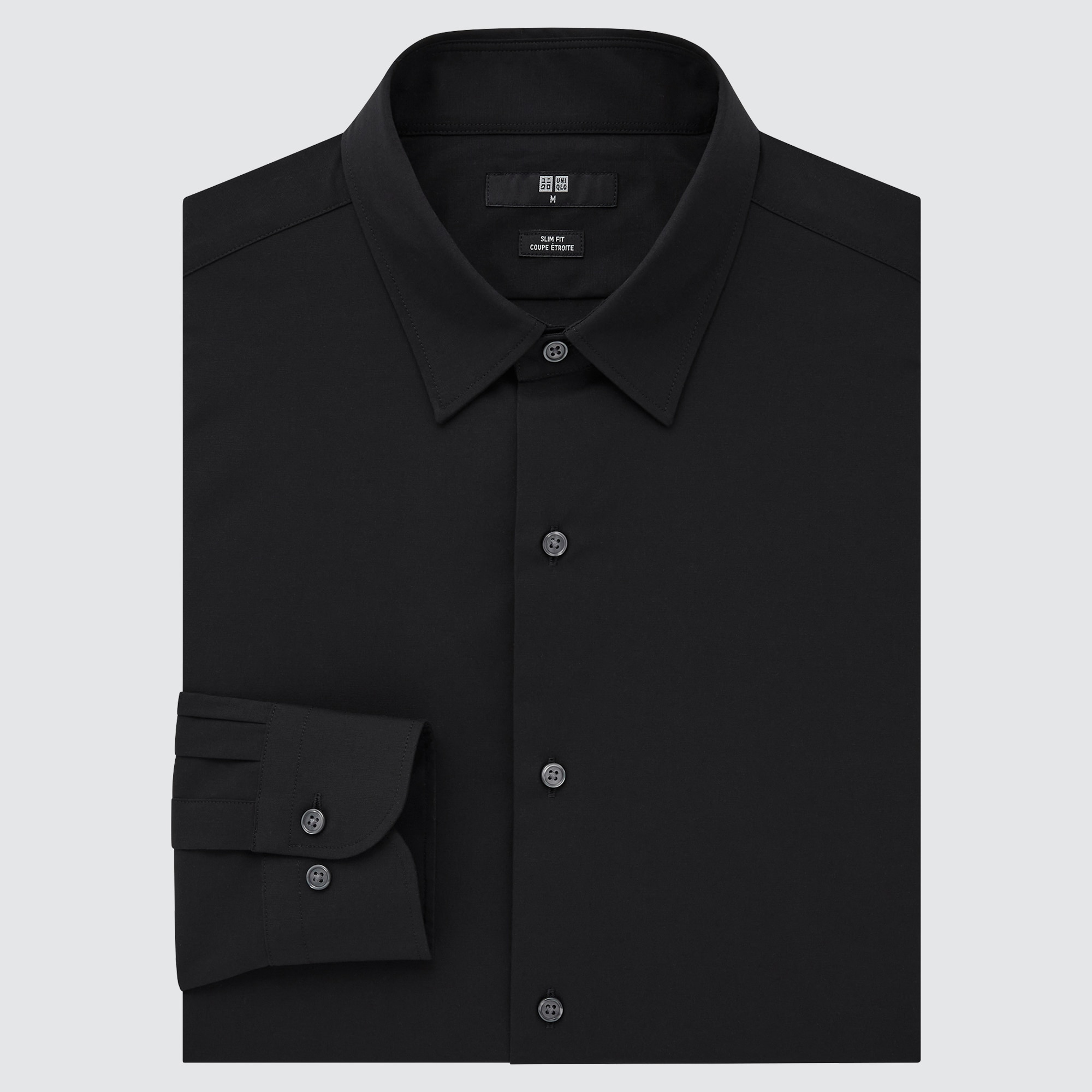 Рубашка мужская UNIQLO 448264COL09 черная XS (доставка из-за рубежа)