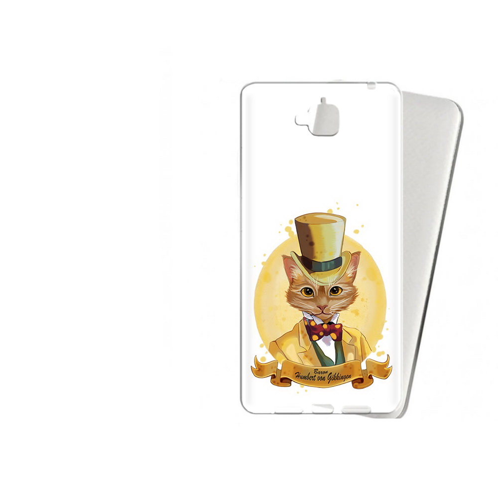 

Чехол MyPads Tocco для Huawei Enjoy 5 кот юрист (PT24942.37.401), Прозрачный, Tocco