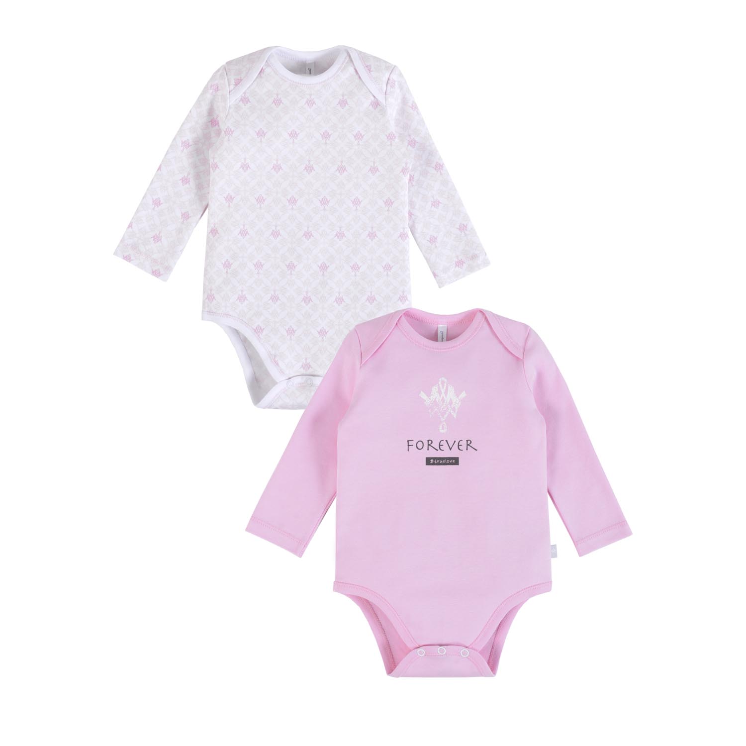 

Комплект для девочки- Боди 2шт. 21-14002 Пион, Интерлок, Мамуляндия белый; розовый 68, 21-14002 Пион