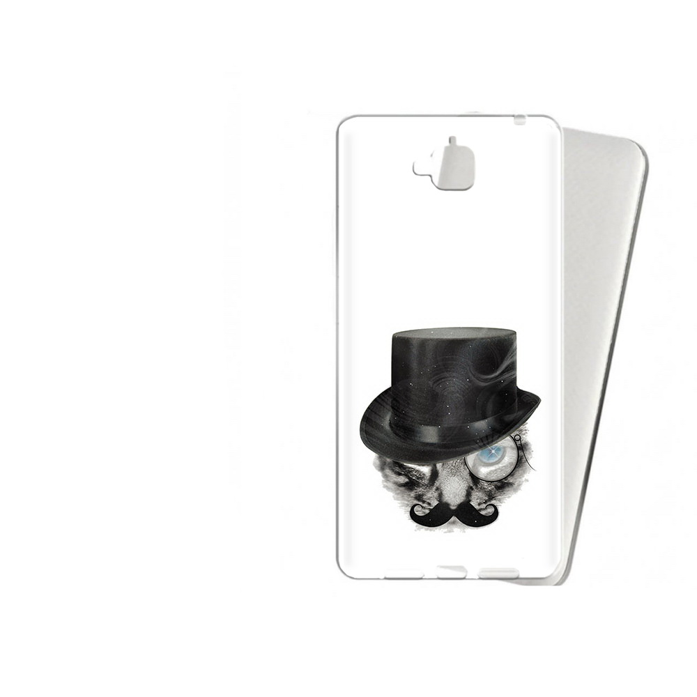 

Чехол MyPads Tocco для Huawei Enjoy 5 интелегентный кот (PT24942.37.378), Прозрачный, Tocco