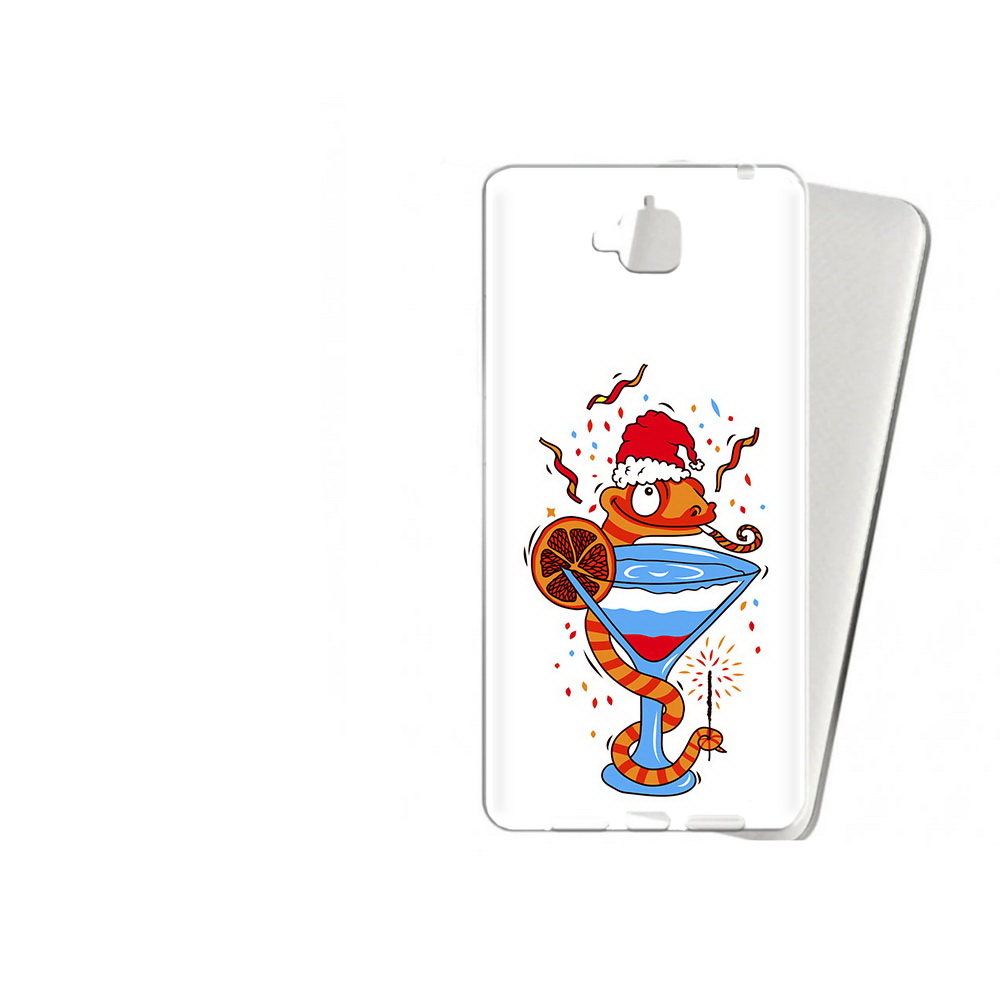 

Чехол MyPads Tocco для Huawei Enjoy 5 змейка (PT24942.37.364), Прозрачный, Tocco