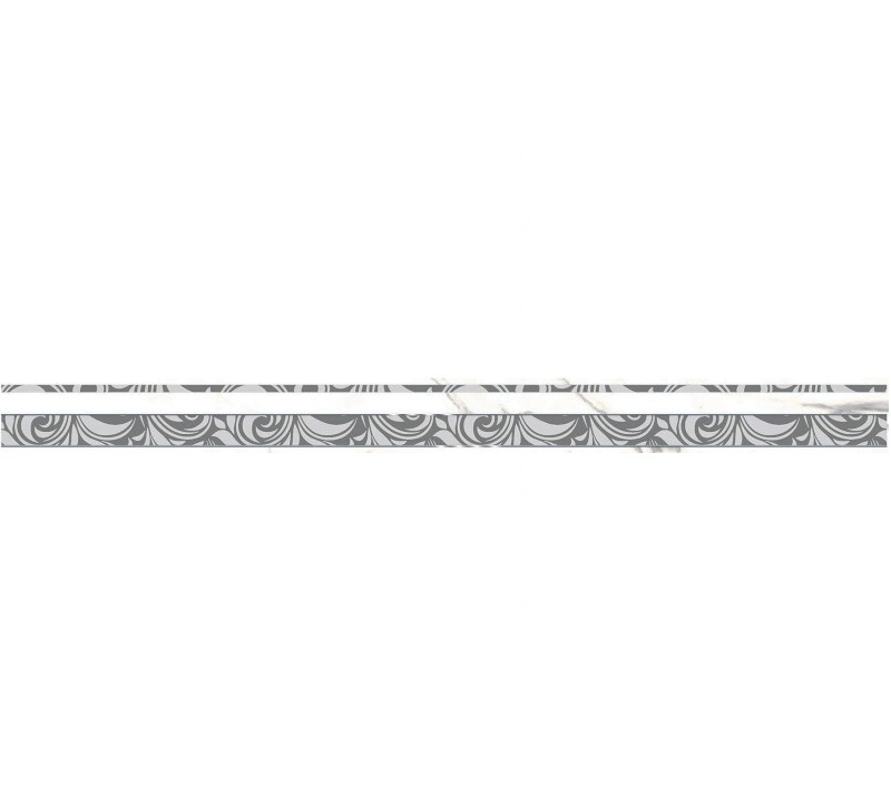 фото Бордюр керамический axima мартиника g люкс 041890 5 х 60 см серый