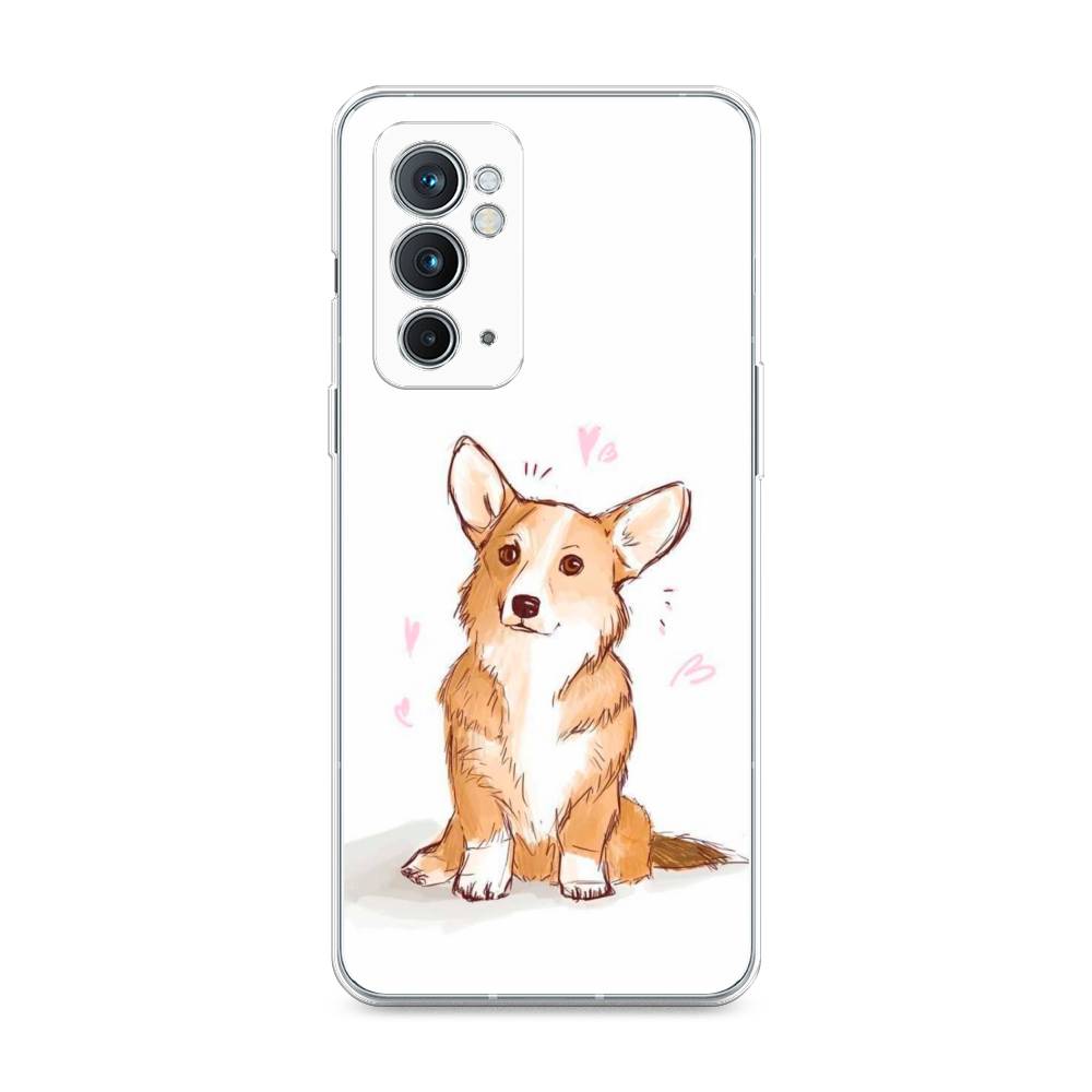 

Чехол Awog на OnePlus 9RT / ВанПлас 9RT "Корги любовь", Бежевый;белый, 152050-1