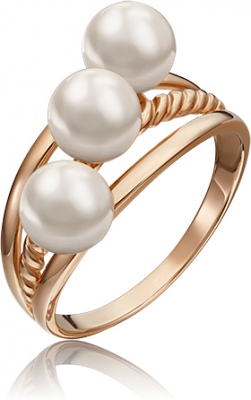 

Кольцо из золота р. 18 PLATINA jewelry 01-5331-00-301-1110-31, жемчуг культивированный, 01-5331-00-301-1110-31