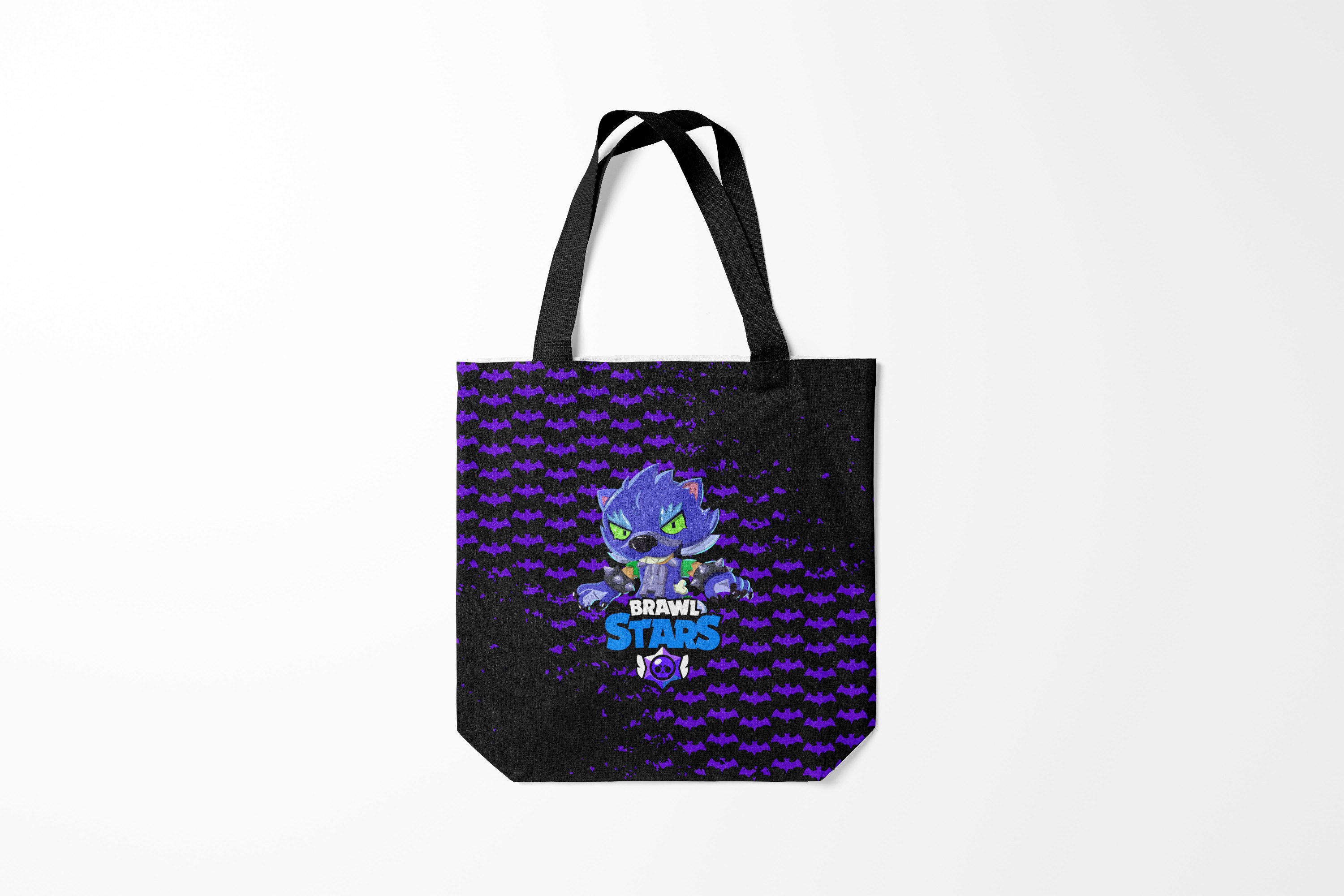 

Сумка шoппер унисекс Burnettie Brawl Stars LEON НОВОГОДНИЙ., белый; черный, Brawl Stars LEON НОВОГОДНИЙ.