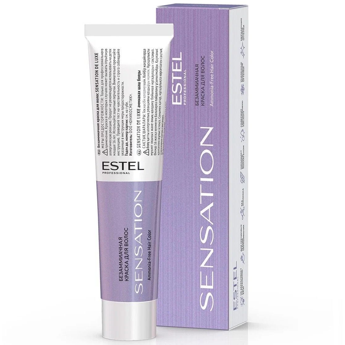 

Краска для волос Estel Sensation 6/43 темно-русый медно-золотистый 60 мл, Белый