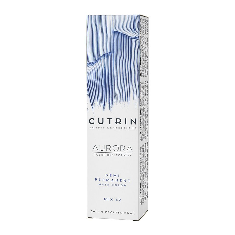 Краска для волос CUTRIN AURORA Demi 9.0 Очень светлый блондин 60 мл проявитель cutrin aurora 6% 60 мл