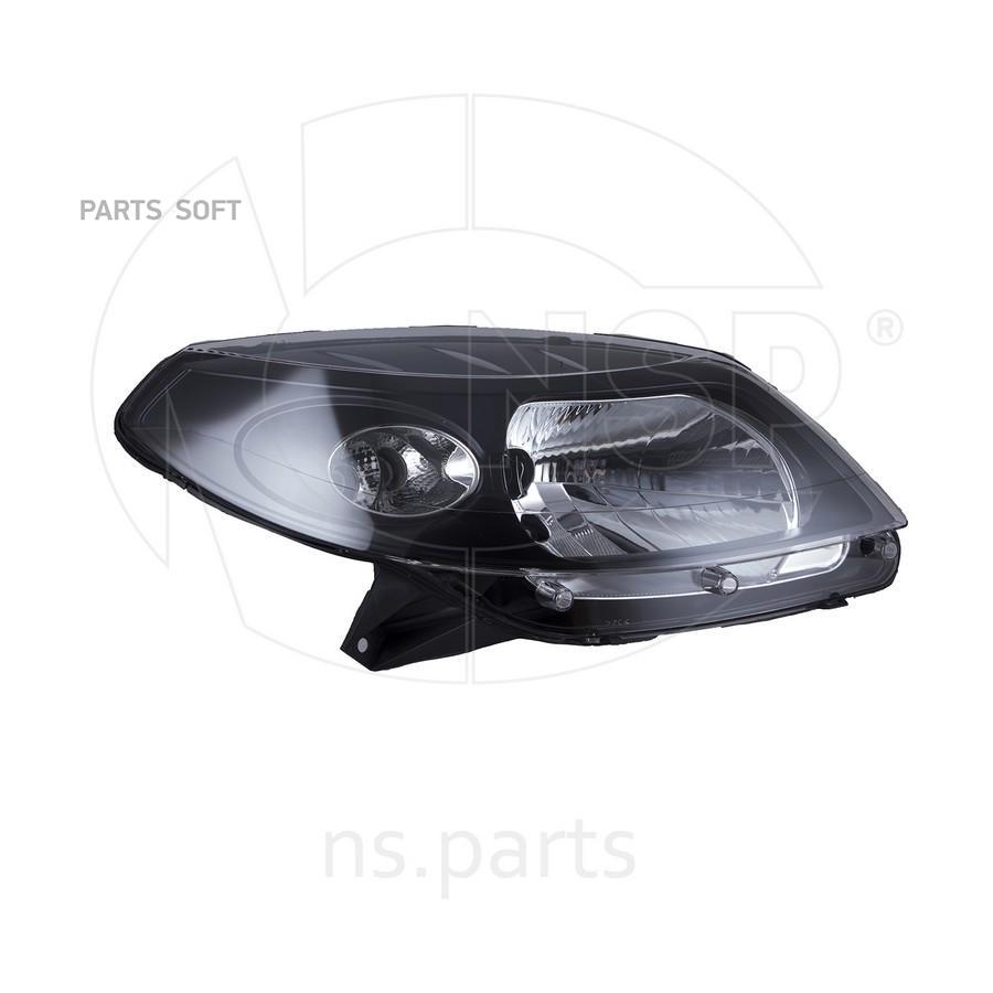 

Фара Правая Renault Sandero I (Черная) Nsp07260104793r NSP арт. NSP07260104793R