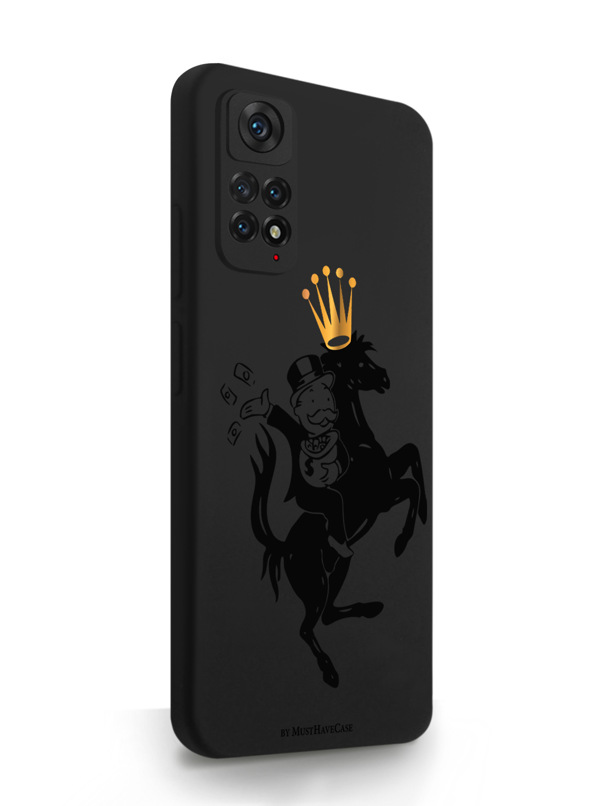 фото Чехол musthavecase для xiaomi redmi note 11 monopoly на коне black