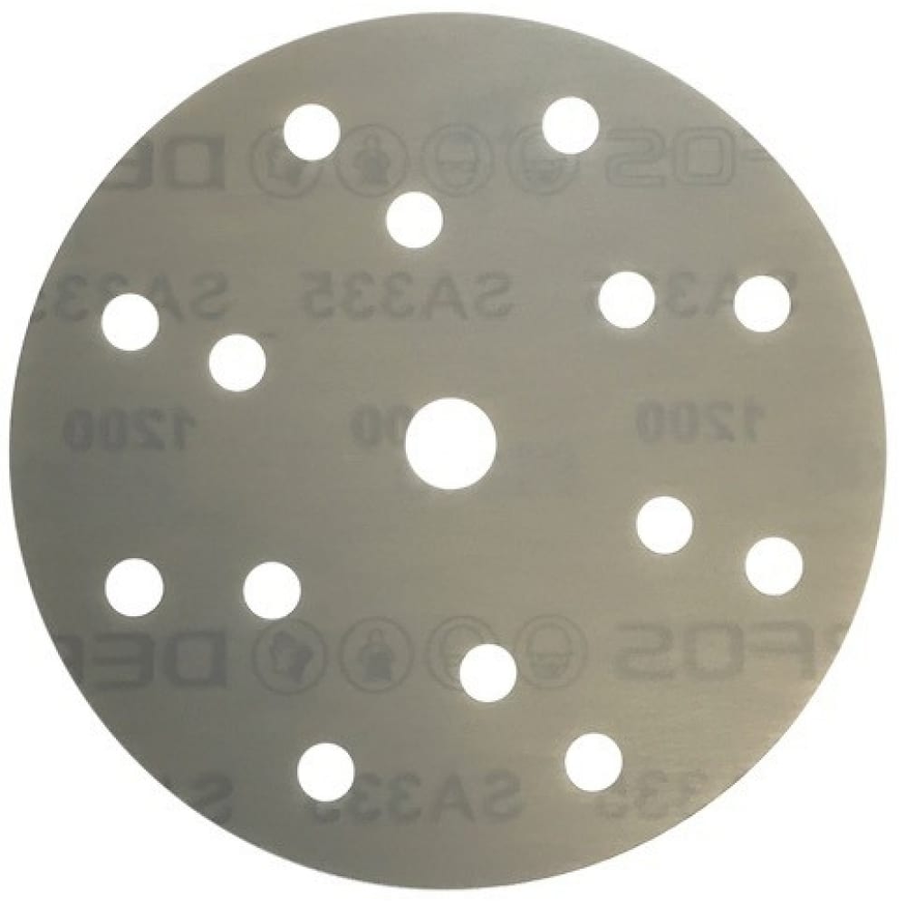 

Deerfos Круг шлифовальный PLATINUM, 150мм 15отв. Р400 7930091770373