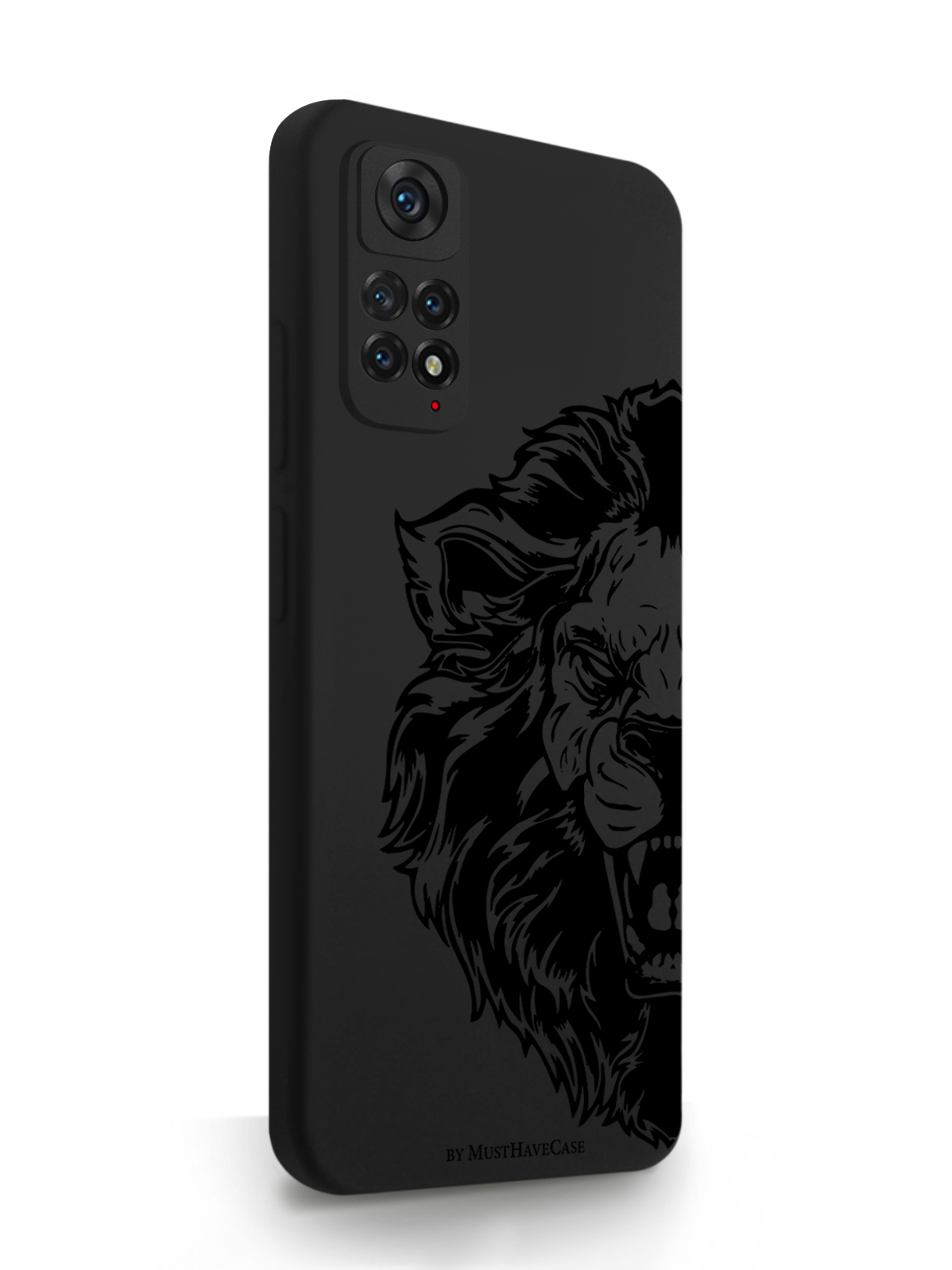 фото Чехол musthavecase для xiaomi redmi note 11 король лев black