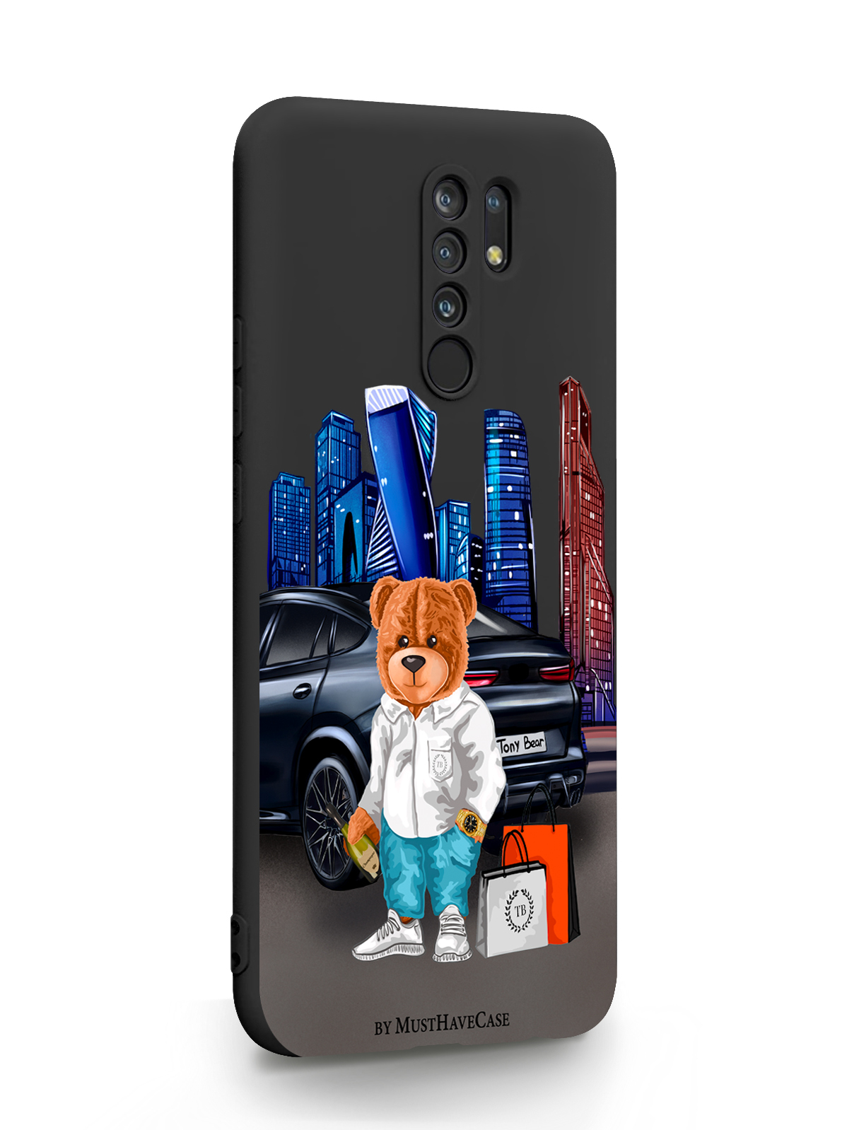 фото Чехол musthavecase для xiaomi redmi 9 тони москва сити black