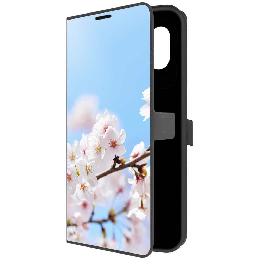 

Чехол-книжка Krutoff Eco Book для Samsung Galaxy M04 (M045) Цветение (черный)