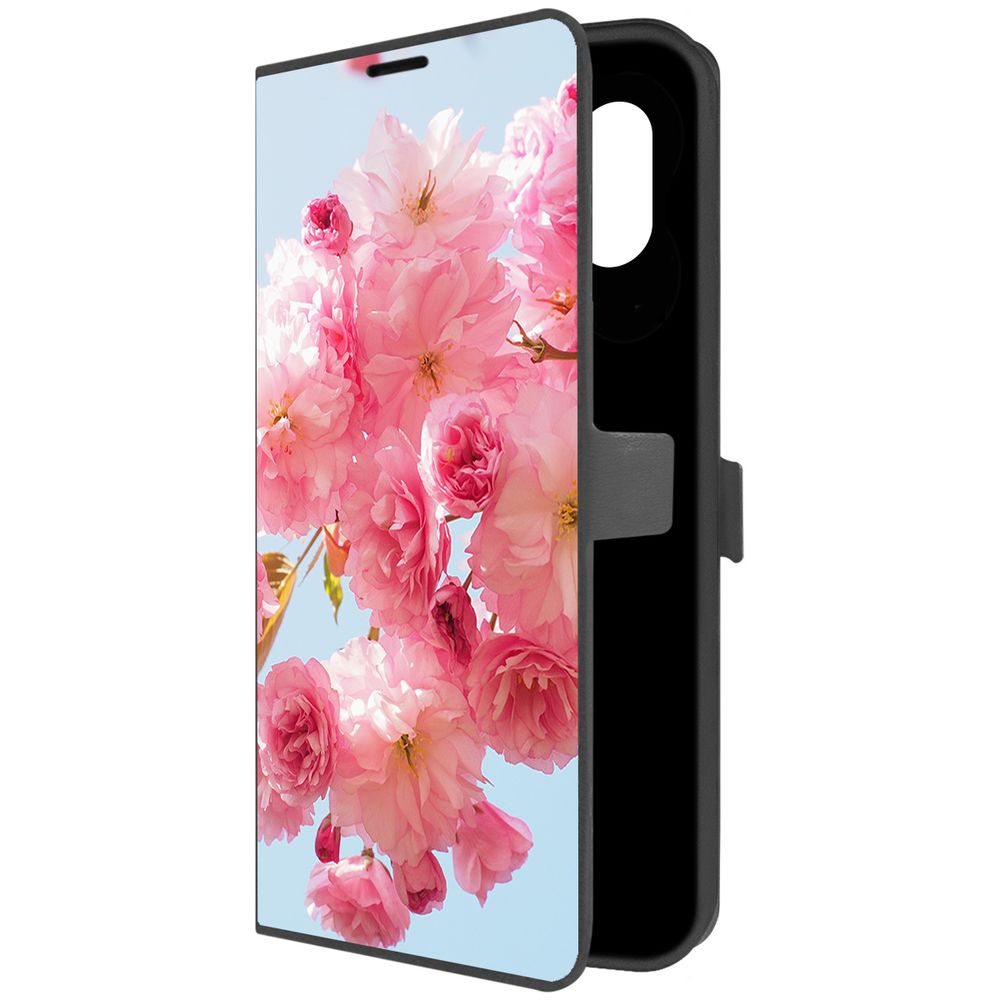 

Чехол-книжка Krutoff Eco Book для Samsung Galaxy M04 (M045) Сакура (черный)