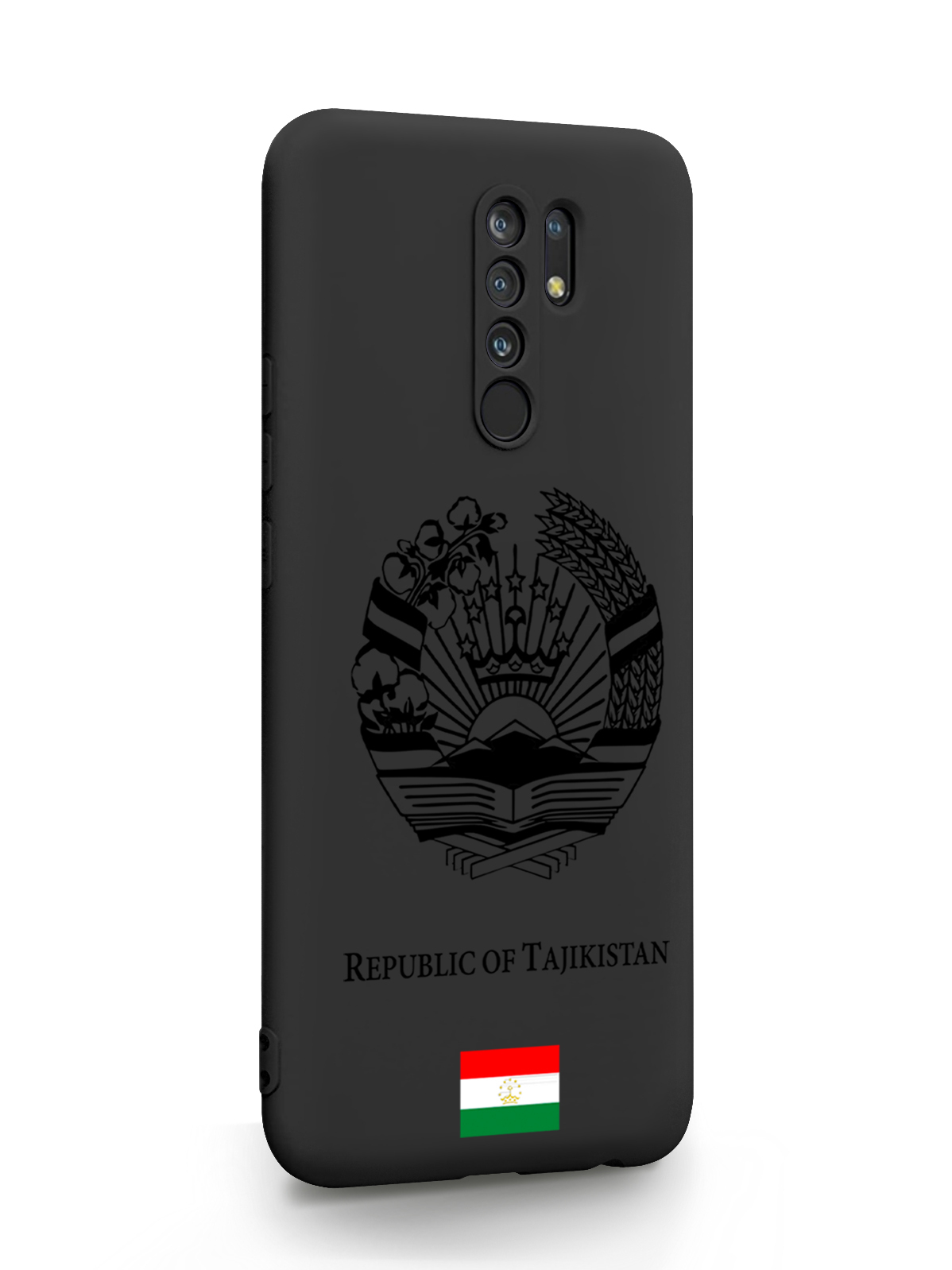 фото Чехол signumcase для xiaomi redmi 9 герб таджикистана black