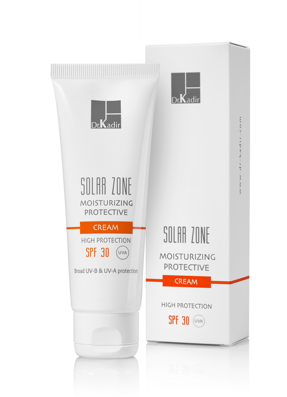 фото Защитный увлажняющий крем spf 30 - solar zone moisturizing protective cream spf 30 dr. kadir