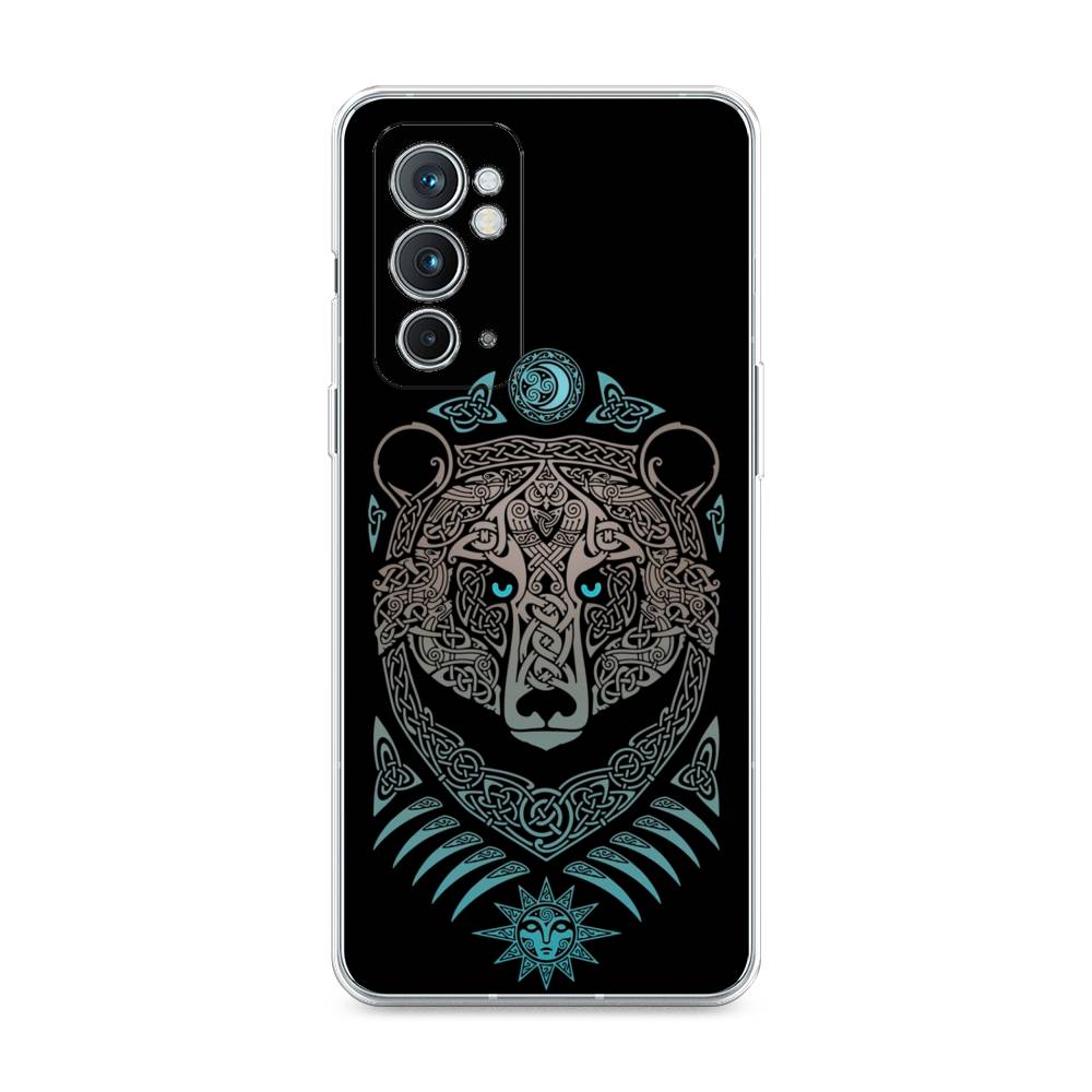 

Чехол Awog на OnePlus 9RT / ВанПлас 9RT "Кельтский медведь", Черный;серый, 152050-2