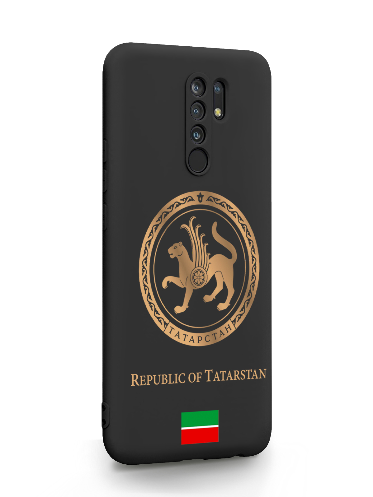 фото Чехол signumcase для xiaomi redmi 9 золотой герб татарстана black