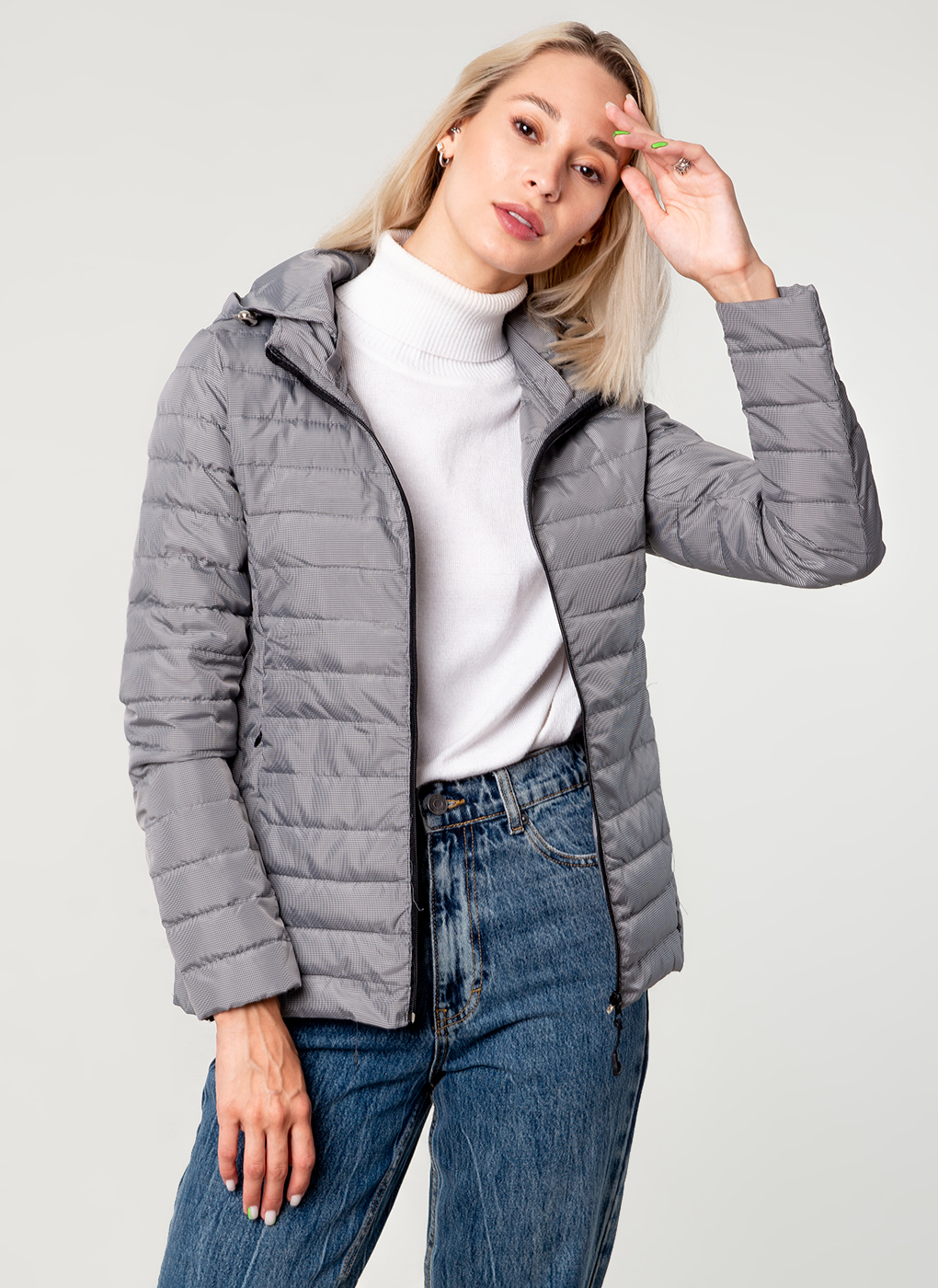 

Куртка женская Каляев 60057 серая 44 RU, Серый, 60057