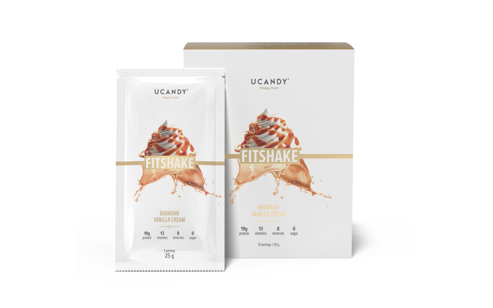 

Белково-витаминный коктейль Ucandy Fitshake sachet, Баварский ванильный крем, Fitshake