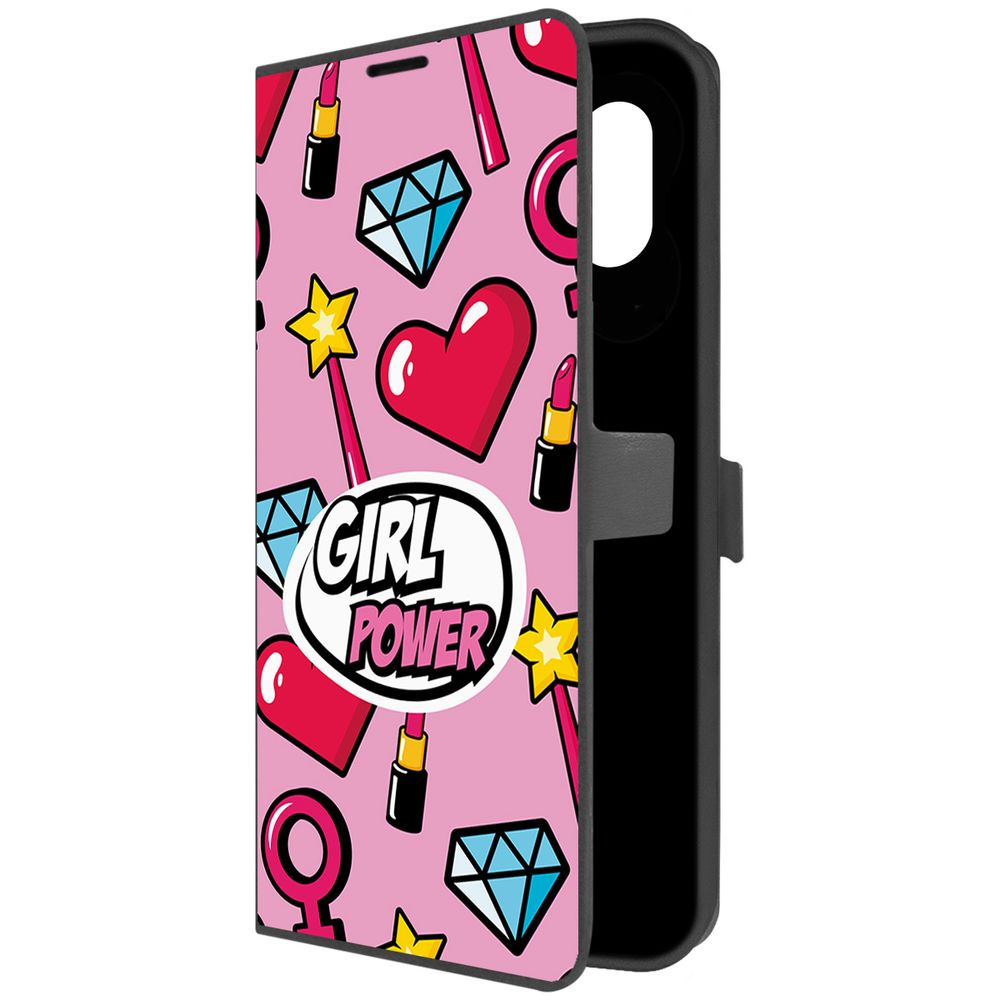 

Чехол-книжка Krutoff Eco Book для Samsung Galaxy M04 (M045) Girl Power (черный)