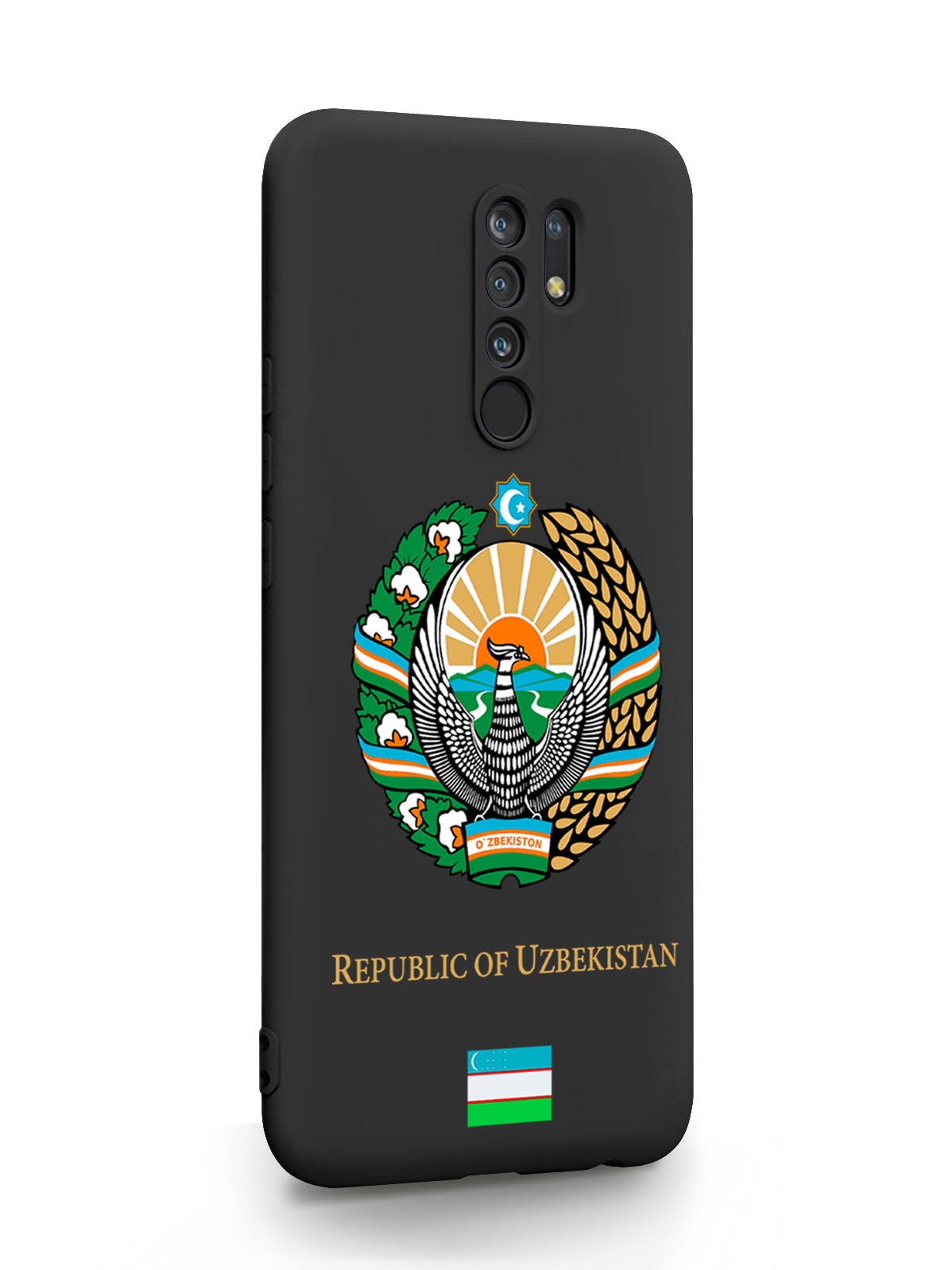 фото Чехол signumcase для xiaomi redmi 9 герб узбекистана black