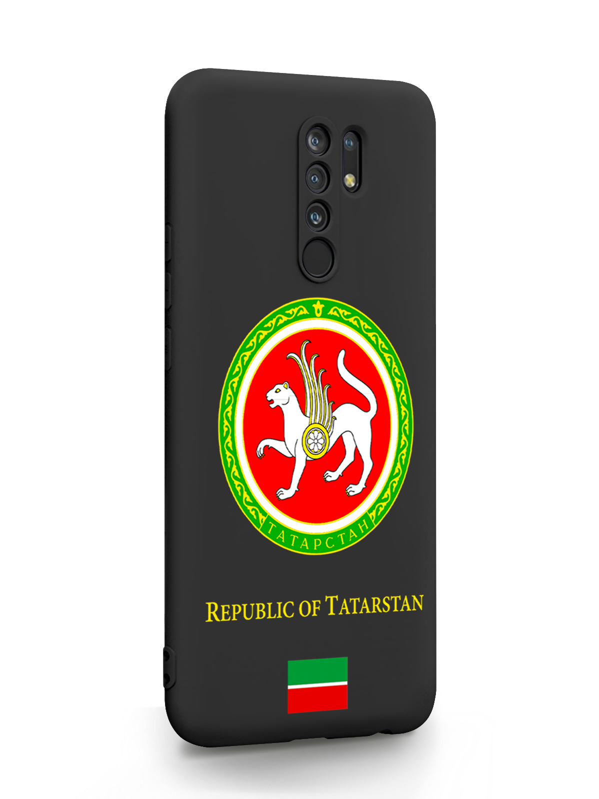 Чехол SignumCase для Xiaomi Redmi 9 Герб Татарстана Black