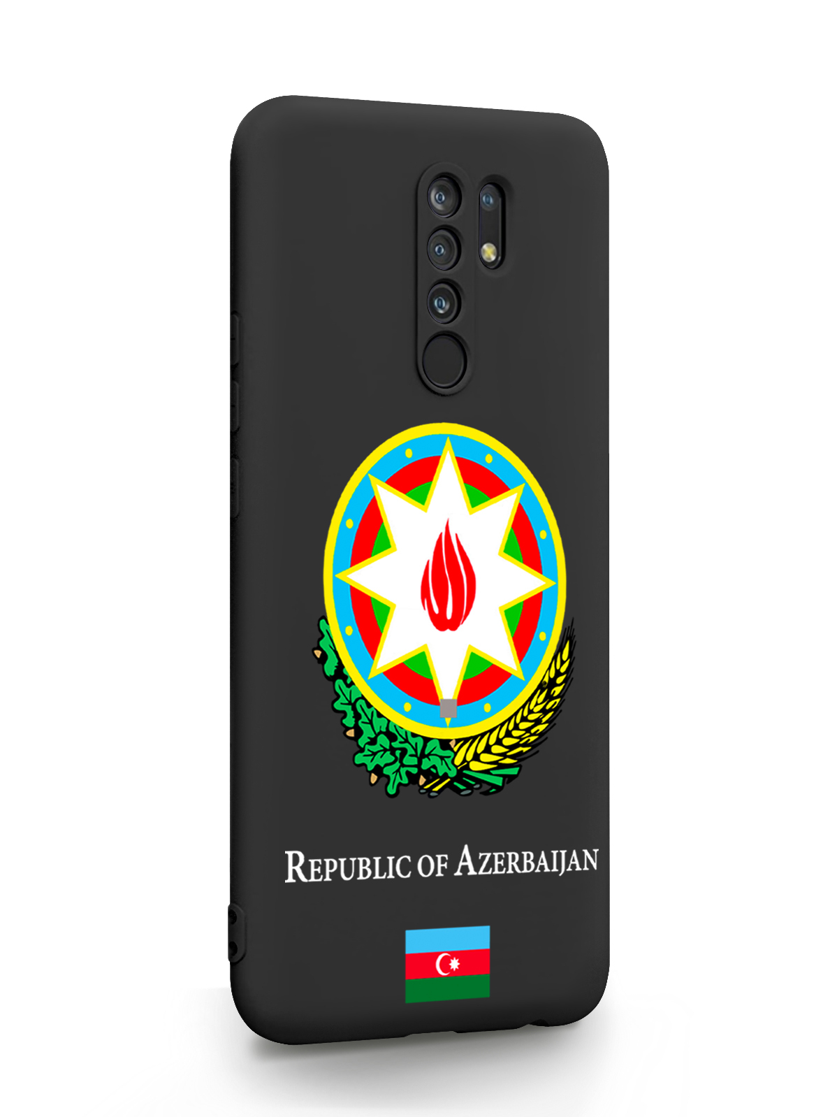 фото Чехол signumcase для xiaomi redmi 9 герб азербайджана black