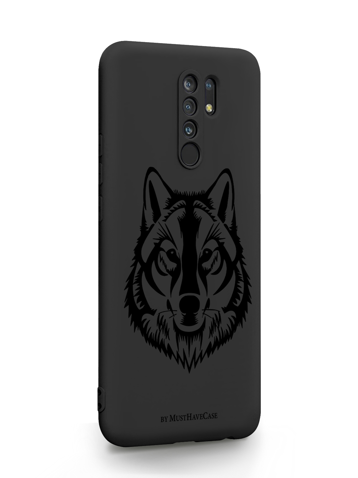 фото Чехол musthavecase для xiaomi redmi 9 волк black