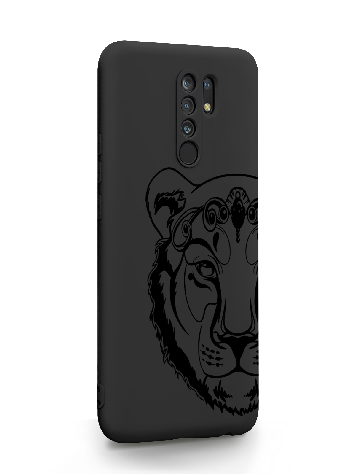 фото Чехол musthavecase для xiaomi redmi 9 львица black