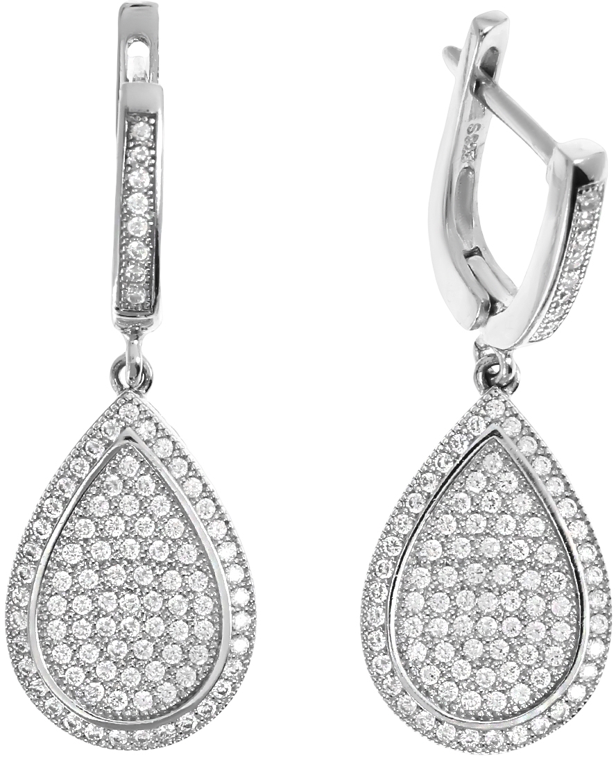 

Серьги из серебра с фианитом Balex Jewellery 2418900035, 2418900035