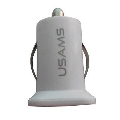 фото Автомобильное зарядное устройство usb usams (2 порта/2000ma) <белый> promise mobile