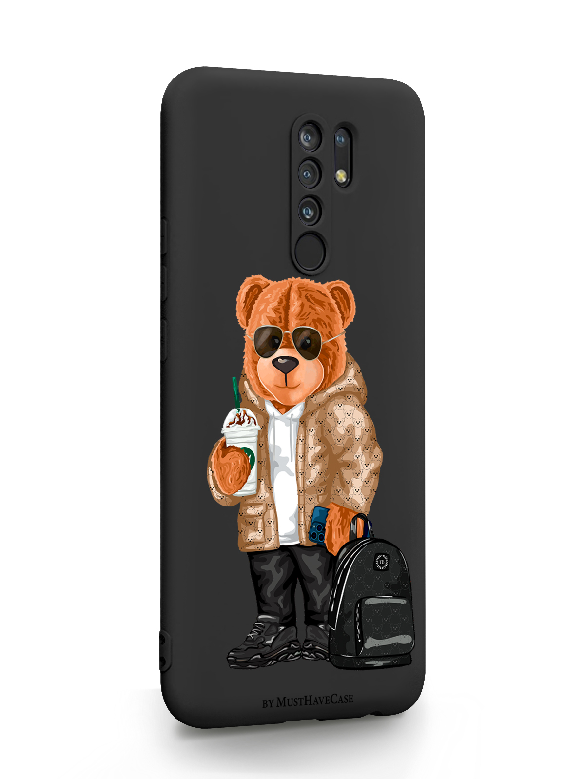 фото Чехол musthavecase для xiaomi redmi 9 tony style в очках black