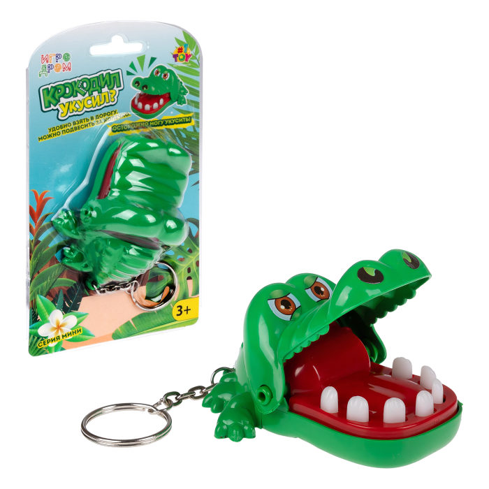 Настольная Игра 1toy Игродом мини Крокодил укусил Т25088 настольная игра 1toy игродом мини крокодил укусил т25088