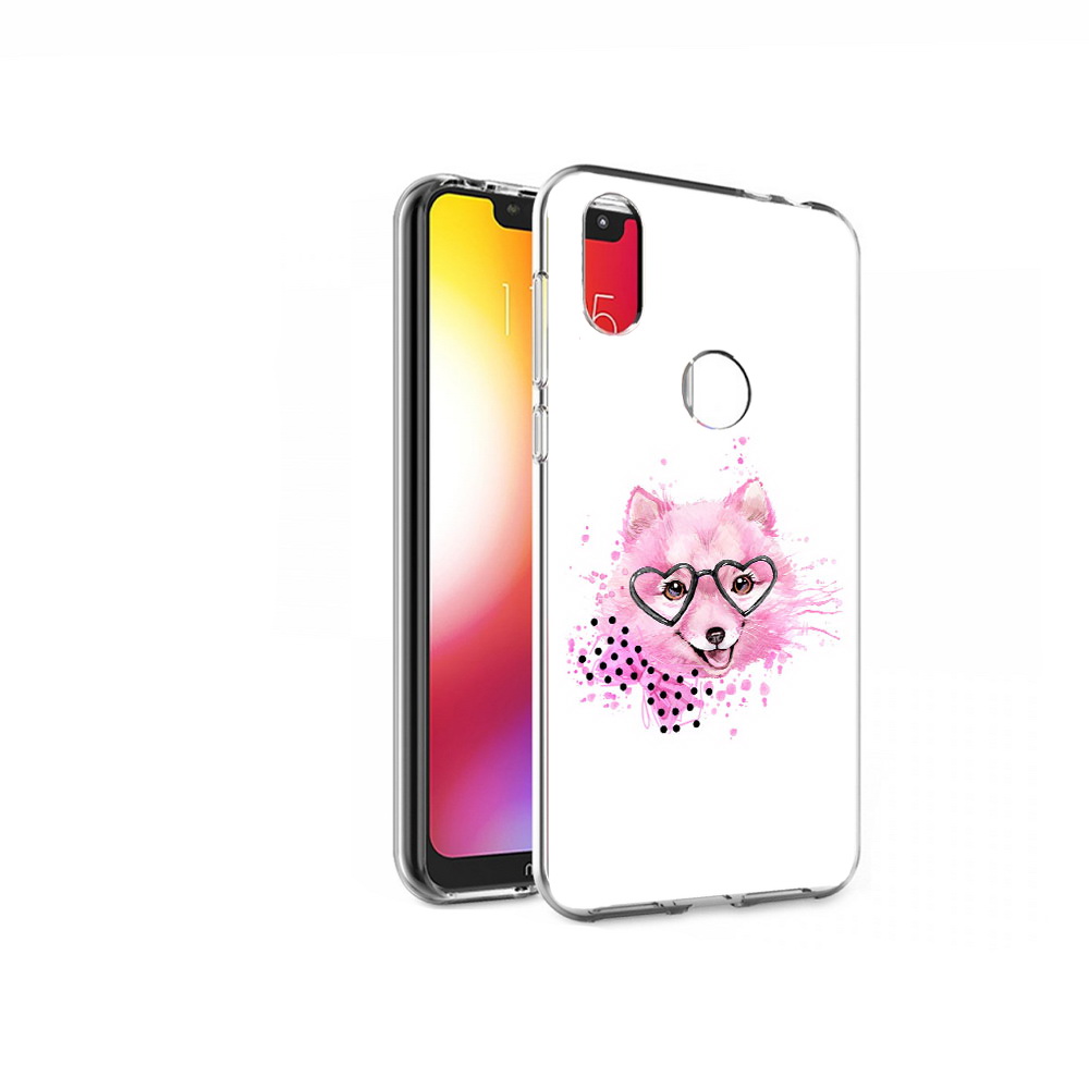 

Чехол MyPads Tocco для Motorola One розовый волченок (PT126881.369.585), Прозрачный, Tocco
