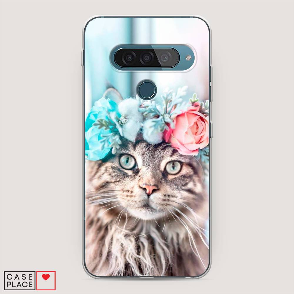 

Чехол Awog "Кот в венке" для LG G8s ThinQ, 84050-2